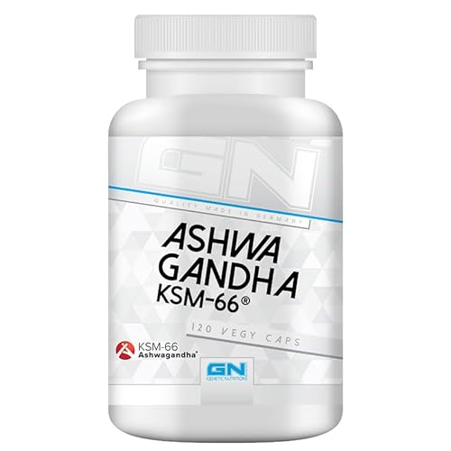 GN Laboratories Ashwagandha KSM-66® (120 Kapseln) – hochdosierte Wirkstoffe – Vegane Ashwagandha Kapsel – Made in Germany