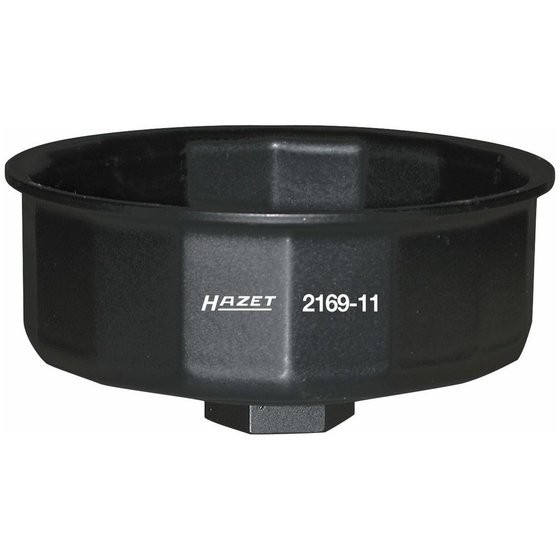 HAZET - Ölfilter-Schlüssel 2169-11, 1/2" für Außen-14-kant 84mm Mercedes-Benz V6-Diesel