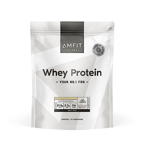Amazon-Marke: Amfit Nutrition TOTAL Whey Protein Pulver, Geschmacksrichtung: Vanille-Eis, 75 portions, 2.27 kg (1er Pack)