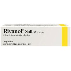 Rivanol Salbe 2mg/g Spar-Set 2x50g. Zur lokalen antiseptischen Anwendung auf der Haut.