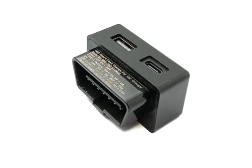System-S OBD Ladeadapter USB 3.1 & 3.0 Buchse Lade Hub Adapter für Tesla Model 3 & Y in Schwarz