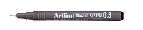 Artline System Zeichenstift, 0,3 mm, schwarz (12 Stück)