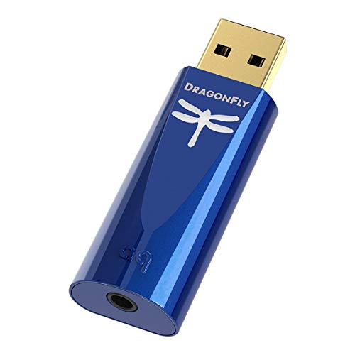 AudioQuest DragonFly DAC USB Digital Audio Konverter (Kobalt) Blau