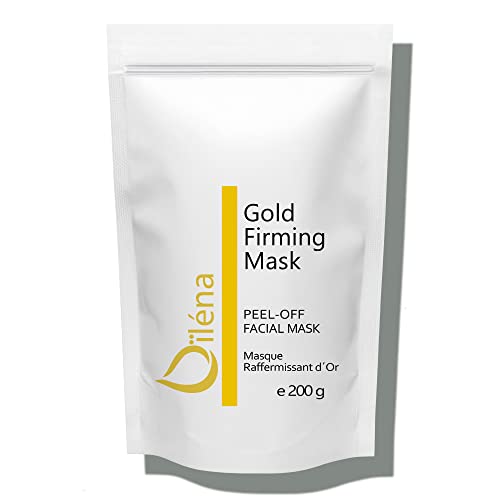 Oïléna Gesichtsmaske Gold Straffend, Jelly, Peel-Off, 100% Natürlich, Anti Aging, Peeling, Alginate-Pulvermaske, Poren tiefenreinigungsmaske, 200 g - 10 Behandlungen