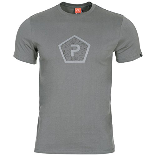 Pentagon T-Shirt Shape Wolf Grey, Grau, XL