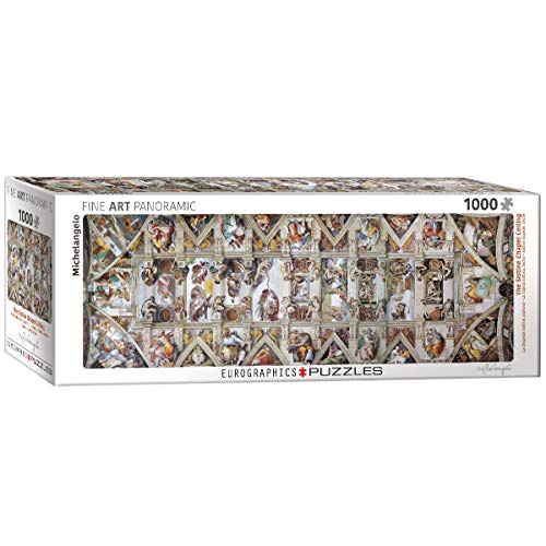 empireposter Die Decke der sixtinischen Kapelle von Michelangelo 1000 Teile Panorama Puzzle Format 96x32