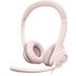 Logitech H390 Computer On Ear Headset kabelgebunden Stereo Rosa Mikrofon-Rauschunterdrückung Headse