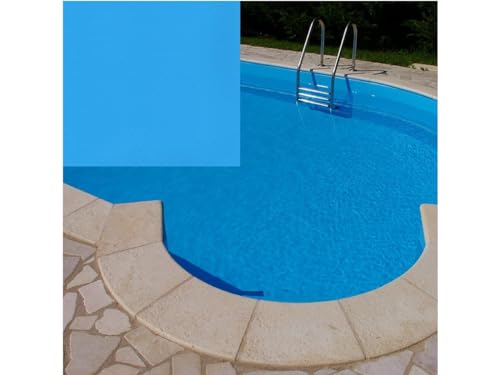badelaune Poolfolie Schwimmbadfolie gewebeverstärkt 1,5mm stark - Rolle 1,65x25m Adriablau
