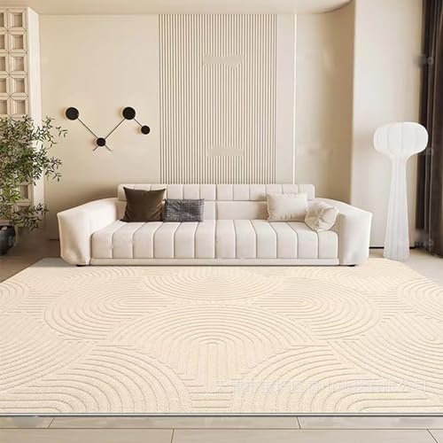 QMZDXH Kurzflor Teppich Wohnzimmer 3D Teppich Skandinavisches Stil Modern Teppiche Waschbarer Geometrisch Design Wohnzimmerteppich für Flure, Türöffnungen, Wohnräume 160 * 230cm