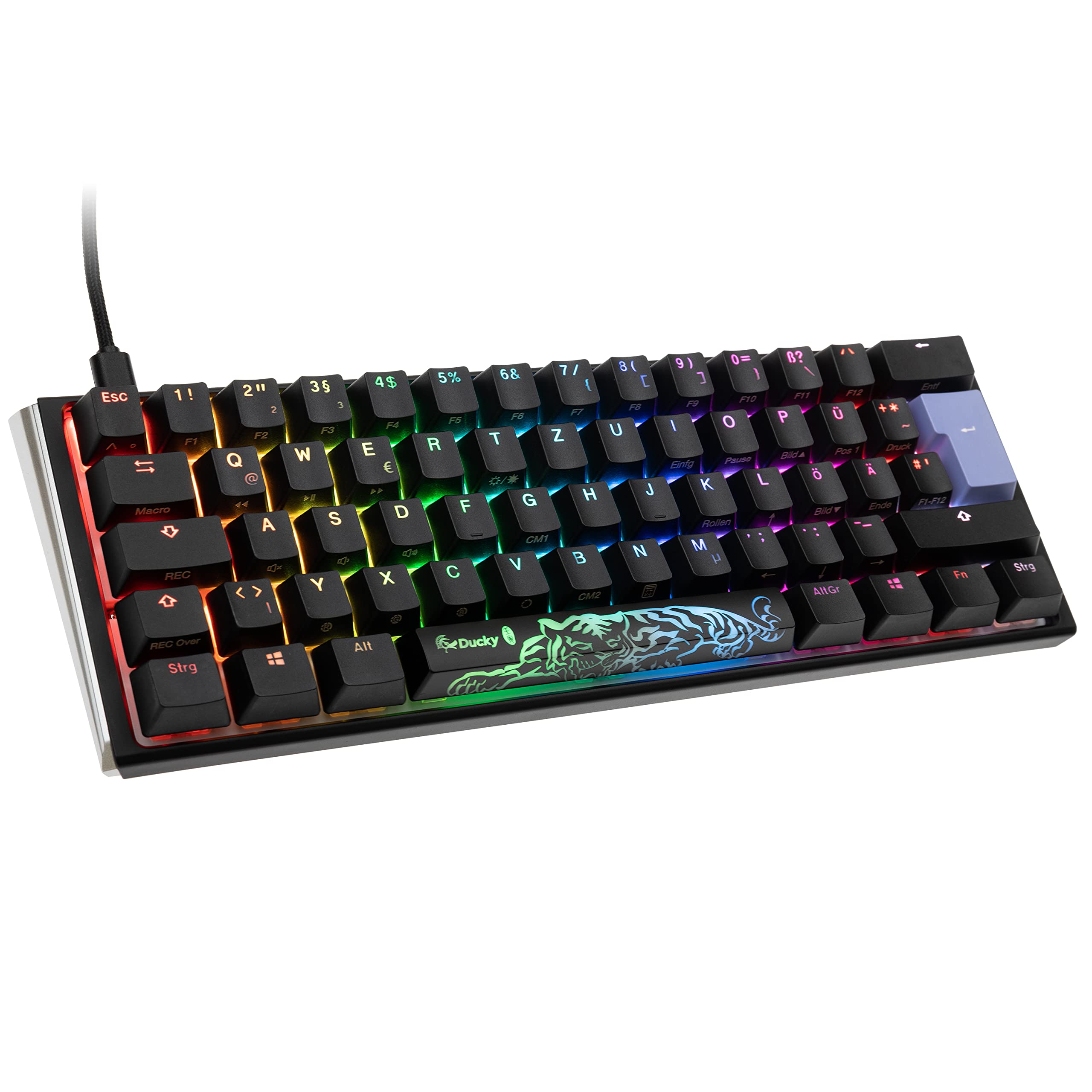 Ducky One 3 Classic Mechanische Tastatur - Mechanical Keyboard - Tastatur Gaming Mechanisch - Gaming Keyboard Mechanical - Mechanische Gaming Tastatur - Mini-Format 60% - MX-Brown