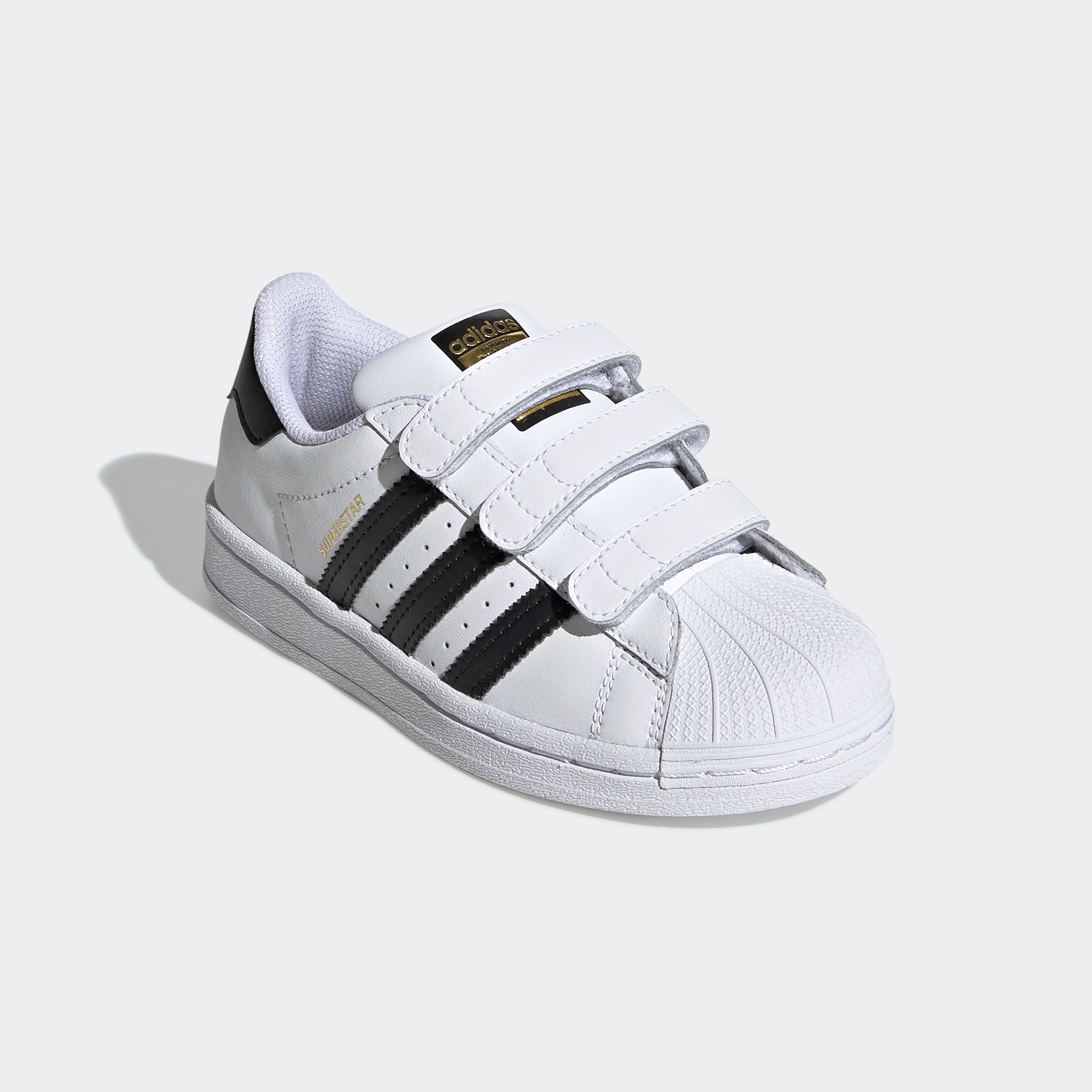 adidas Unisex-Kinder Superstar Cf C Sneaker, FTWR White/Core Black/FTWR White, 35 EU