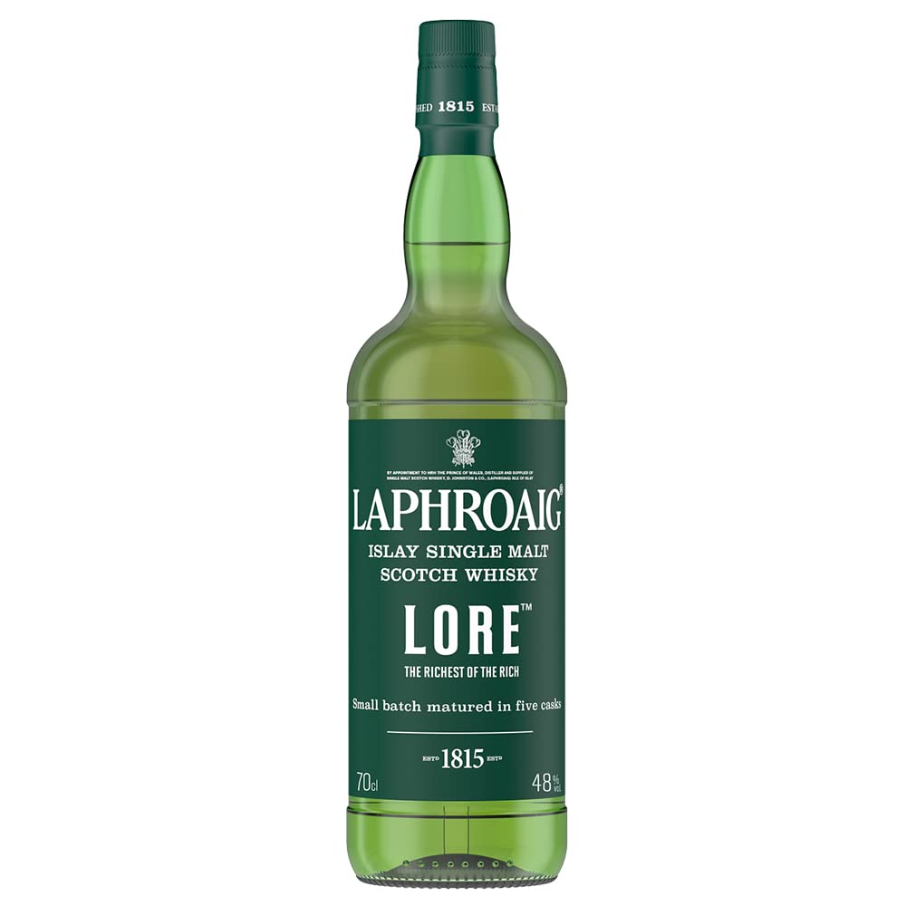 Laphroaig Lore | Islay Single Malt Scotch Whisky | mit Geschenkverpackung | reich und tiefgründig | mit einzigartigem Torfrauch | 48% Vol | 700ml Einzelflasche