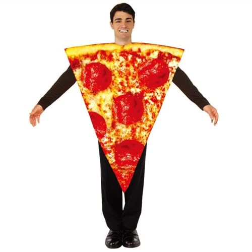thematys lustiges Themen Kostüm Verkleidung | Karneval | Mottowoche | Fasching | Halloween | Einheitsgröße 160-185cm (Pizza #2)