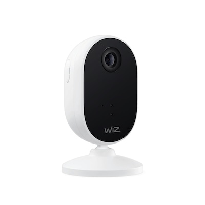 WiZ Sicherheitskamera für den Innenbereich, Bewegungs- und Geräuscherkennung, Vollduplex-Audio, Nachtsicht, smarte Steuerung per App und über WLAN, weiß