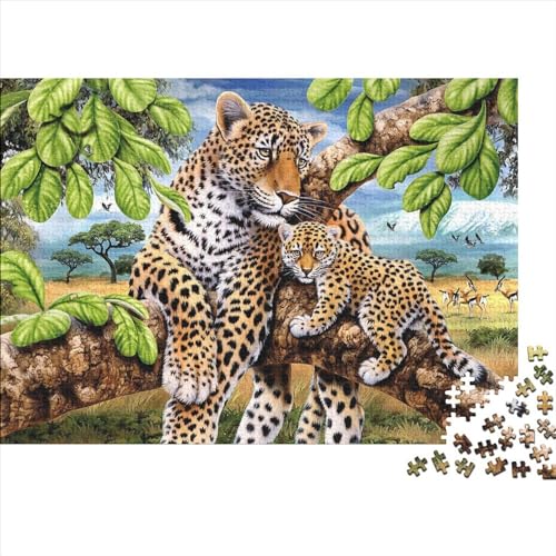 Puzzle 1000 Teile Wild Leopard Puzzles Für Erwachsene 1000 Teile Ungelöstes Puzzle 1000pcs (75x50cm)
