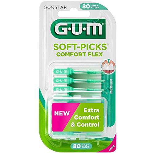 Gum Soft-Picks Comfort Flex regular 80 Stück Packung, 6er Pack (6 x 80 Stück)