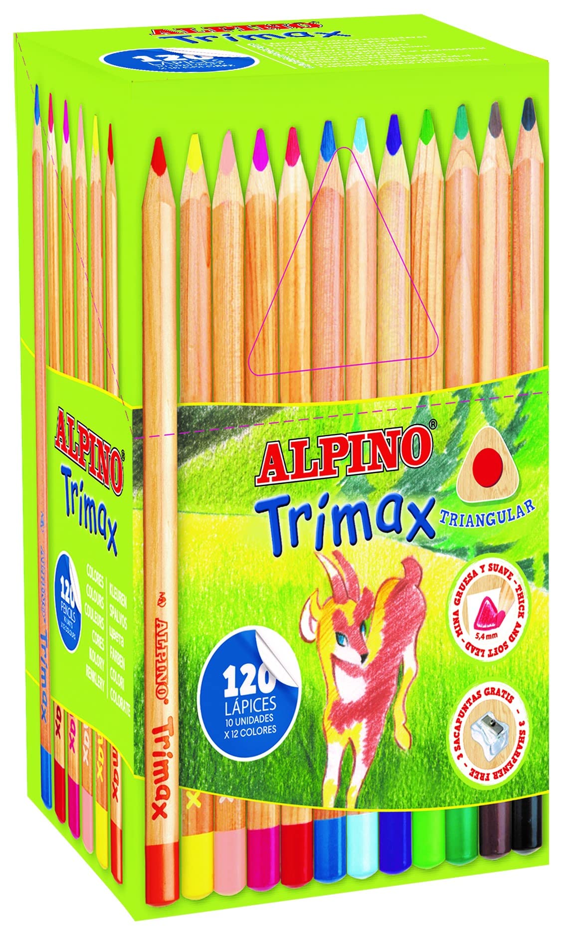Alpino Trimax – Bleistift, 120 Unidad (Paquete de 1)