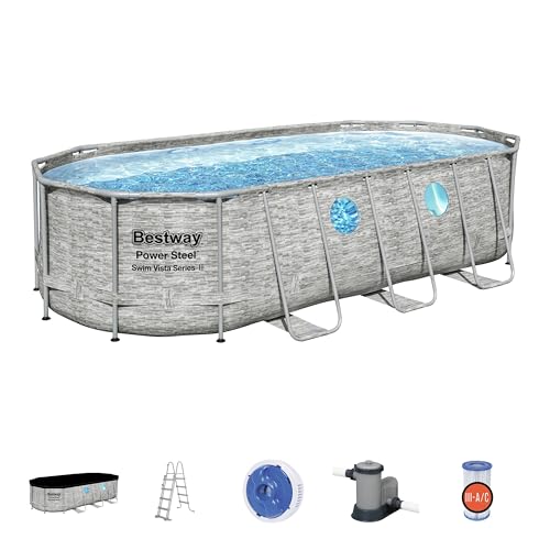 Bestway 5,49 m x 2,74 m x 1,22 m Oval Pool Set