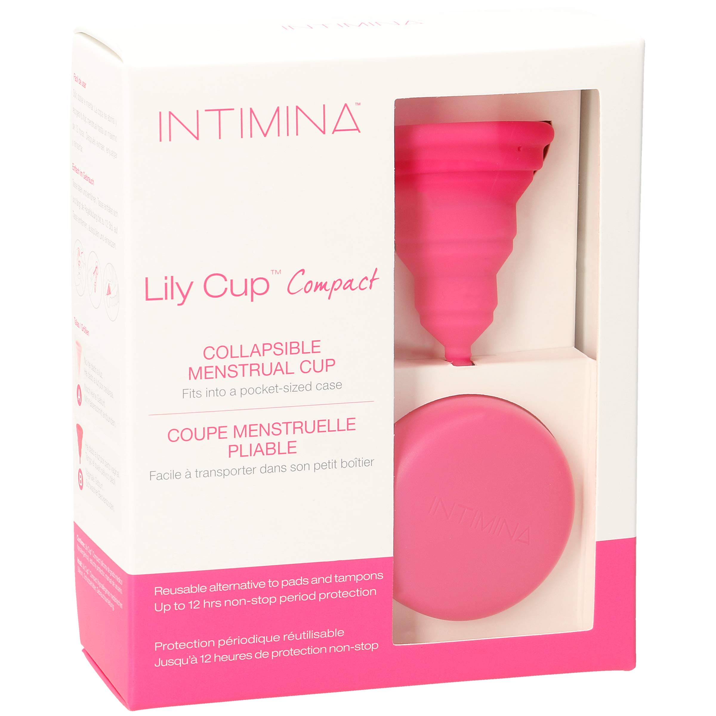 INTIMINA Lily Cup Compact Menstruationstasse, Größe B, 1 Stück