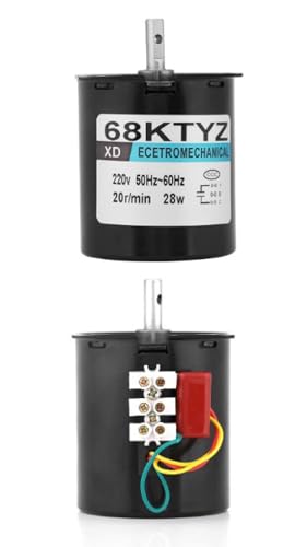 Nikou Synchronmotor, 68KTYZ AC220V 28W Permanentmagnet-Synchrongetriebemotor CW/CCW 20 U/min (Größe : 110 r/min)