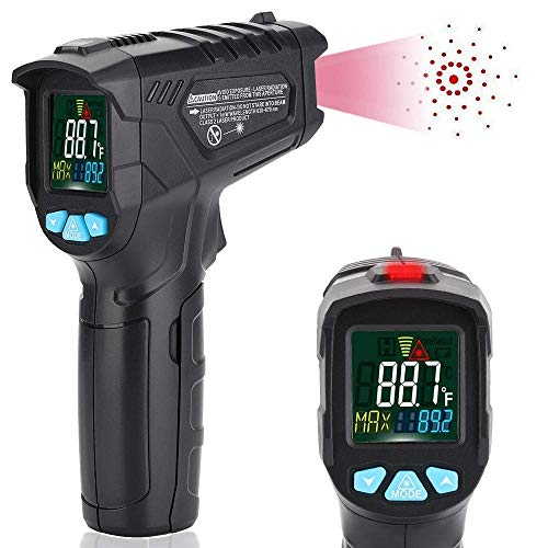 Infrarot Thermometer, IR Pyrometer -50 bis +550 (-58 bis +1022) mit Alarmfunktion IR Laser Digital Thermometer Berührungslos Temperaturmessgerät Temperaturmesser