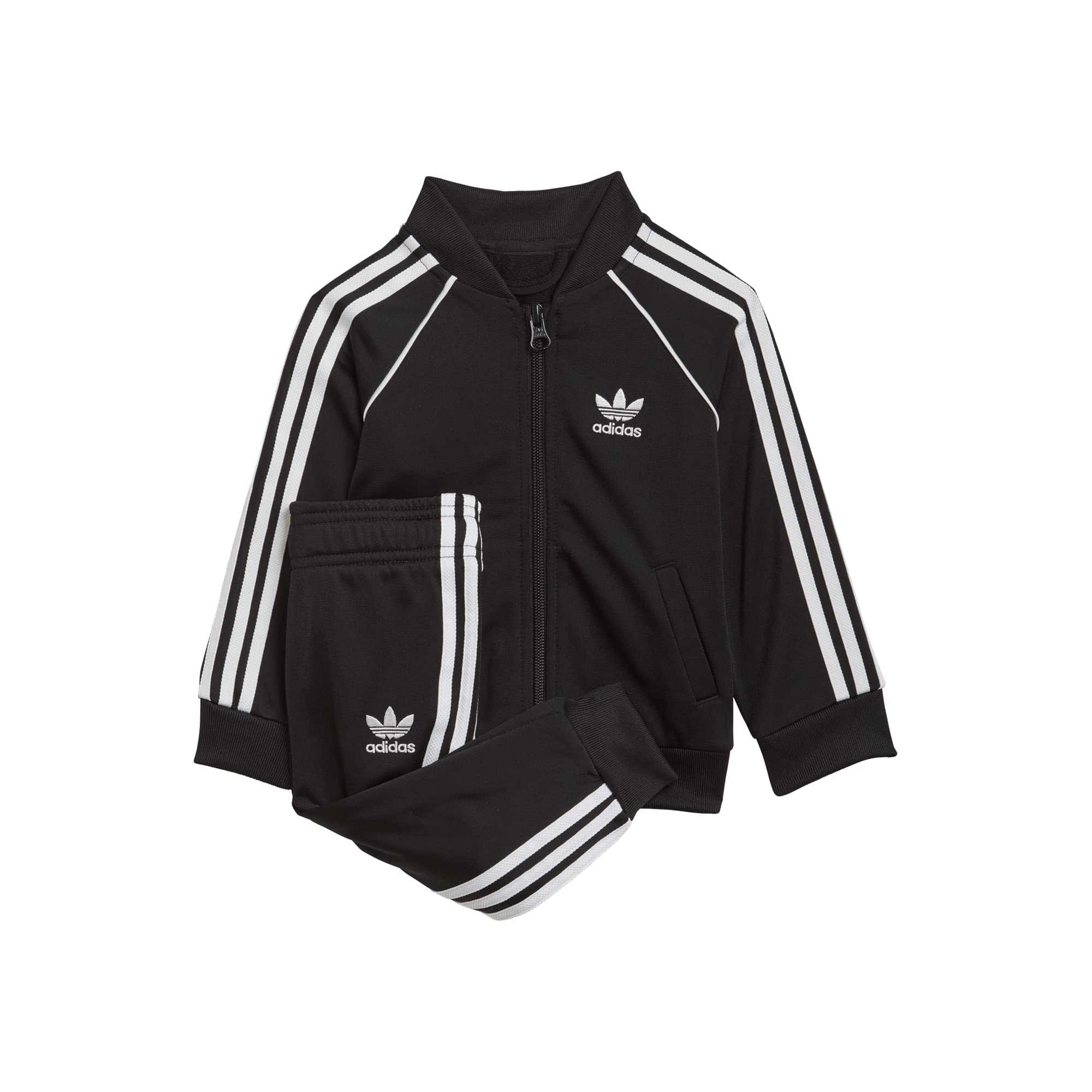 adidas Unisex Baby SST TRACKSUIT GN8 Trainingsanzug, black/white, 2-3 Jahre, D 98