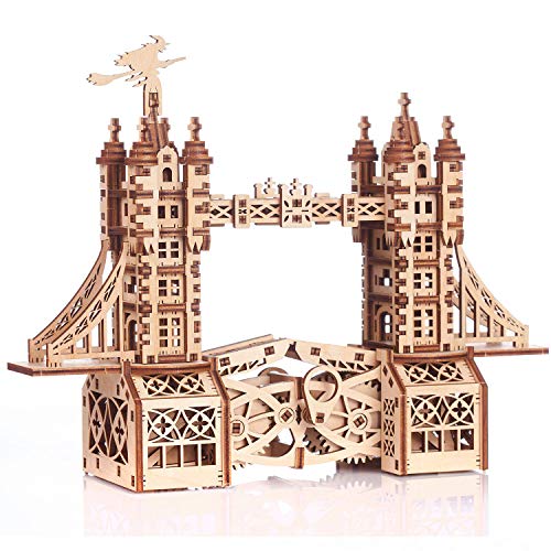 Gigamic Tower Bridge kleines Modell 3D Mobile aus Holz, PWTOS,