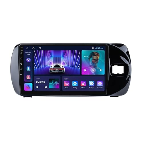 9 Zoll Android 11 Touchscreen Autoradio Für Toyota Vitz 2016-2020 Mit GPS Navigation RDS DSP SWC Mirror Link Bluetooth WiFi Lenkradsteuerung + Rückfahrkamera (Size : M300S - 8 Core 3+32G 4G+WiFi)