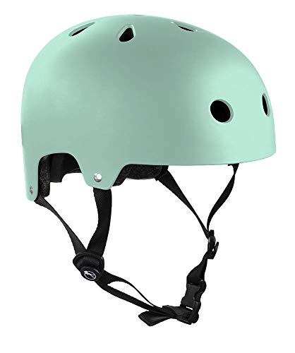SFR Skates Essentials Helmet Skateboard-Helm, Unisex, Erwachsene, Blau (matt, Teal), 49-52 cm