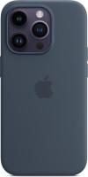 Apple Silikon Case mit MagSafe für Apple iPhone 14 Pro, Sturmblau