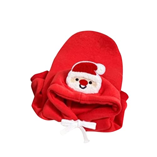 Cat Pet Clothes Holiday Christmas Warm Pet Christmas Tree Hat Sweater Christmas Pet Dog Cat Hoodie Autumn and Winter Clothes Pet Clothes Hangers Metal (Red, XS) (Color : Red, Size : XL)