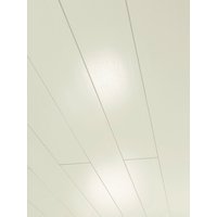 PARADOR Dekorpaneele »Novara«, Eschefarben weiß glänzend geplankt, Holzwerkstoff, Stärke: 10 mm - weiss