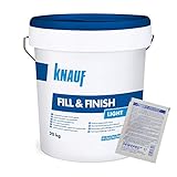 Knauf Fill & Finish light - Allzweckspachtelmasse - im Set inkl. 1 St. DEWEPRO® Single Scrubs