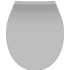 Schütte WC-Sitz 'Slim Grey' mit Absenkautomatik grau 37 x 44 cm