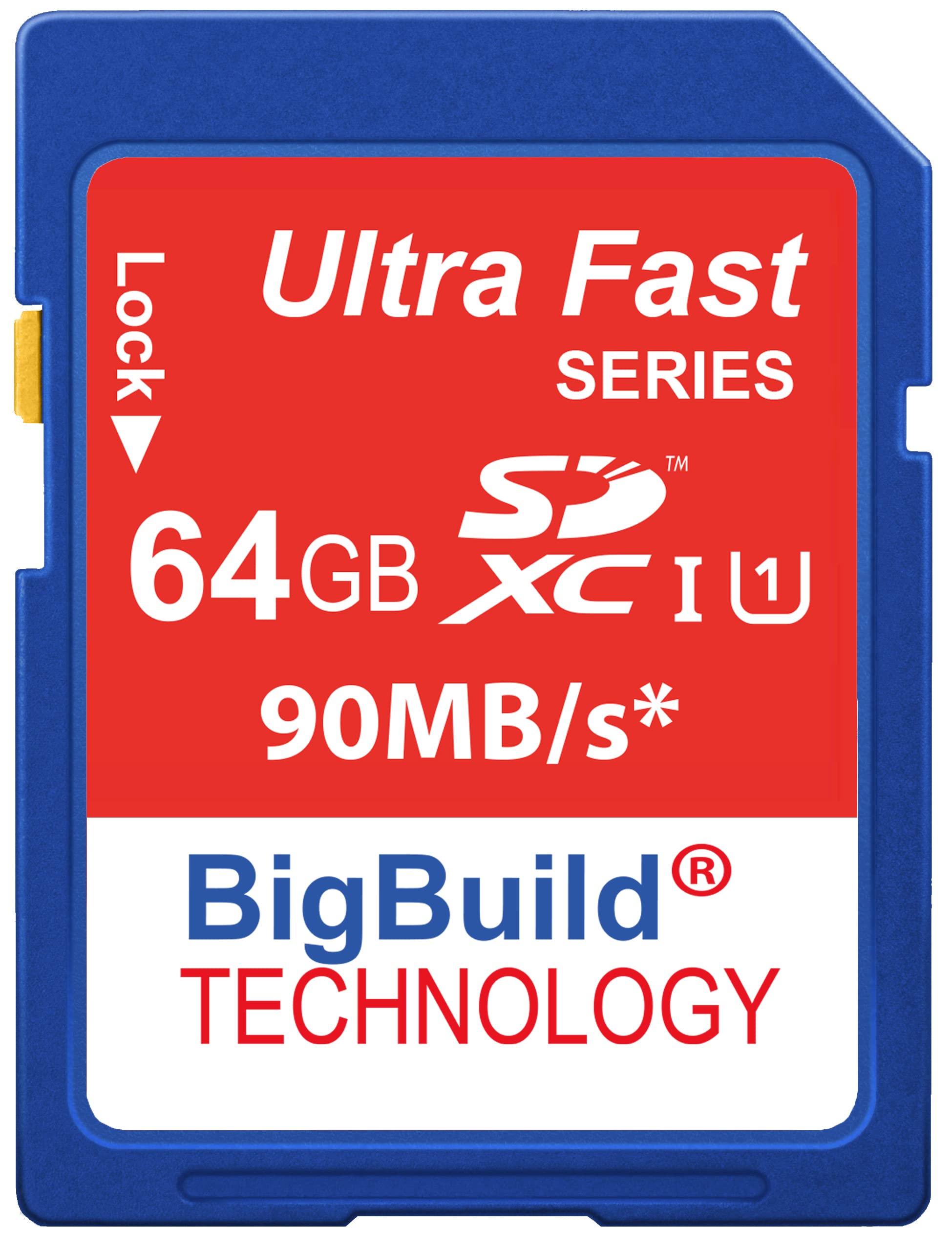 BigBuild Technology 64GB Ultra schnelle 90MB/s Speicherkarte für Canon EOS 800D Camera, Klasse 10 SD SDHC