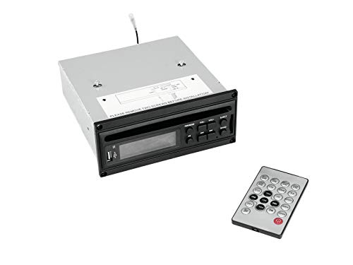 OMNITRONIC MOM-10BT4 CD-Player mit USB & SD | CD-/MP3-Player-Einbaumodul mit SD-Kartensteckplatz und USB-Anschluss