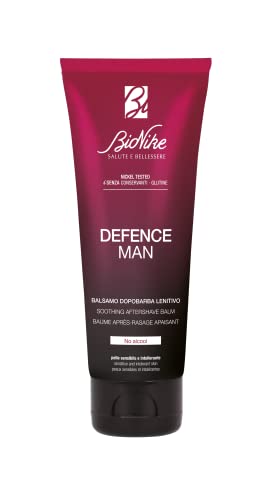 Bionike Defence Man Aftershave Balsam für Herren mit Karité-Butter und Jojobaöl, pflegende und antioxidative Wirkung, schützt und beruhigt die Haut vor Reizungen, 75 ml