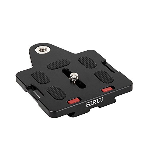 Sirui TY-LP70 Kameraplatte mit Gewinde für Kameragurtschraube (gummiert) schwarz