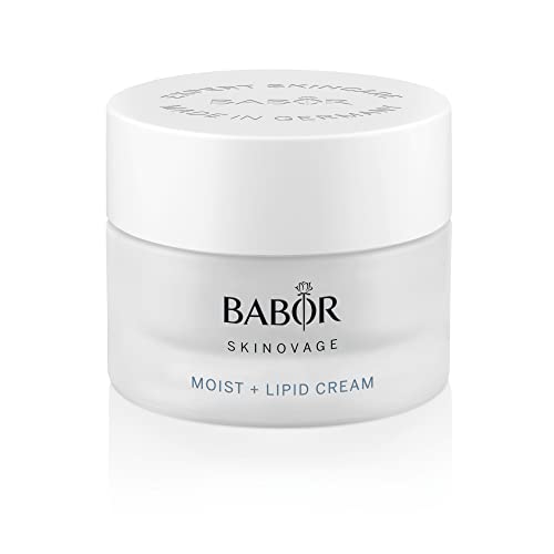 BABOR SKINOVAGE Moist & Lipid Cream, Reichhaltige Gesichtscreme für trockene Haut, Intensive Feuchtigkeitspflege mit Sheabutter, 50 ml