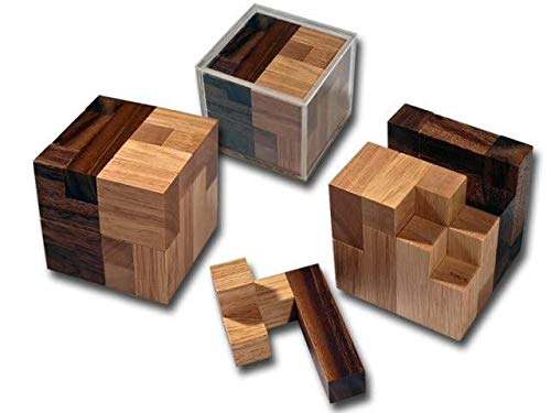 ROMBOL Tetra Contact (Osanori Yamamoto, Japan, 2003), Holzspiel, Denkspiel, Knobelspiel, Geduldspiel aus Holz