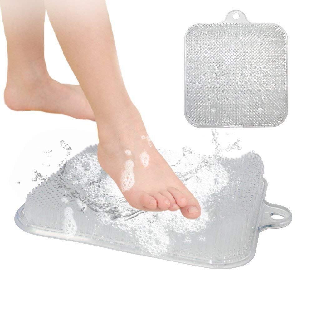 Fußmassage-Pad, Duschfußreiniger Peeling Füße Massagegerät Spa für Dusche Durchblutung Akupressur Matte Füße Gesundheitspflege Massageplatte