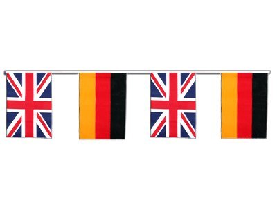 Flaggenfritze® Freundschaftskette Großbritannien - Deutschland