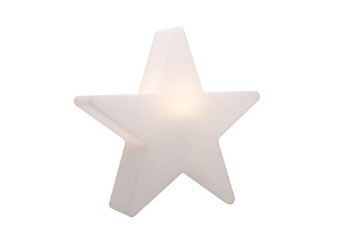 8 seasons design | Designerlampe Großer Stern Shining Star (E27, Ø 100 cm, IP44, für Innen & Außen, Tisch- und Bodenleuchte, weihnachtliche Deko) weiß
