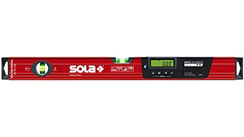SOLA LSB24DBT Digitale Box Strahlwaage mit Bluetooth, 61 cm (24 Zoll), großes Rot, inklusive Hülle