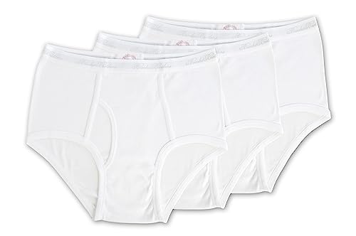 Brooks Brothers Herren Regular Fit 100% Supima-Baumwolle Stretch Slips Unterwäsche 3er Pack, Weiss/opulenter Garten, Large