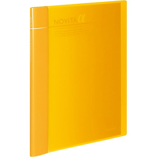 Kokuyo Erweiterbare Dokumentenmappe Klares Buch Novita α A4 Kommt mit 24 Taschen, bis zu 6 x 12 Taschen (Gelb)