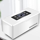 CHEIRS Tragbarer Insulinkühler Insulin kühltasche elektrisch kühlbox medikamente Insulin kühlbox USB Geeignet FüR Reisen/Interferon/Lagerung Von Arzneimitteln,3Battery
