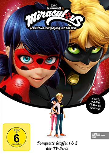 Miraculous - Geschichten von Ladybug & Cat Noir - Staffelbox (1 +2) - Die DVD zur TV-Serie