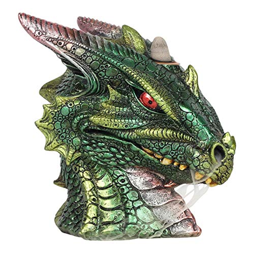 Incense Burners - Large Green Dragon Head Backflow Incense Burner