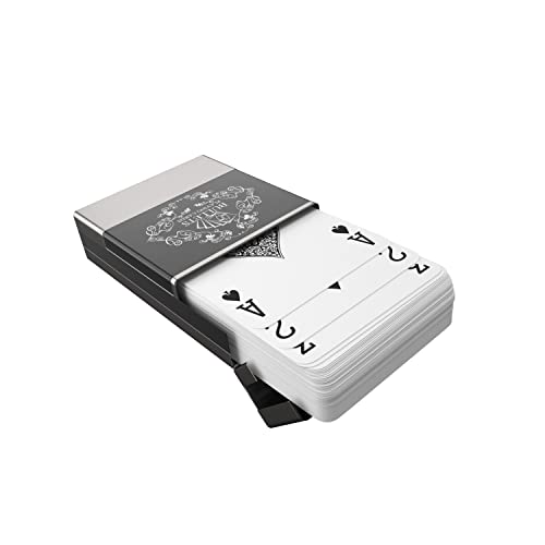 Backpacker Playing Cards - Plastik Spielkarten in Alu-Box, inklusive Spielregeln